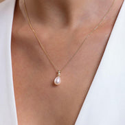 Damla Doğal İnci Kolye Küpe İkili Set | | Birinci1926