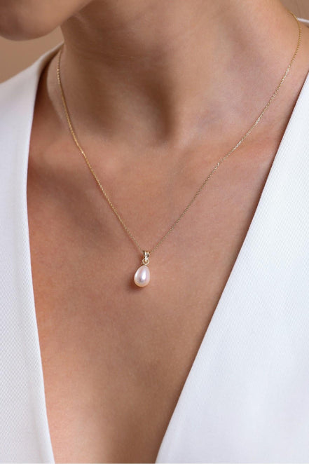 Damla Doğal İnci Kolye Küpe İkili Set | | Birinci1926