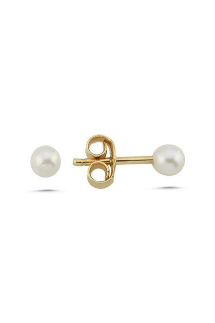 White Natural Pearl Earrings