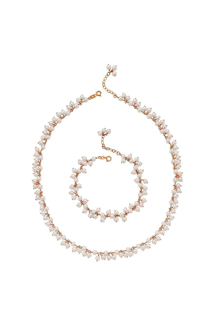 Sallantılı Doğal İnci Kolye Bileklik İkili Set | | Birinci1926