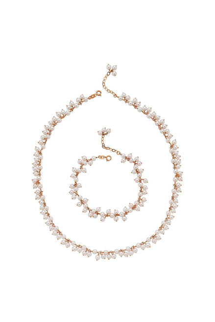 Sallantılı Doğal İnci Kolye Bileklik İkili Set | | Birinci1926