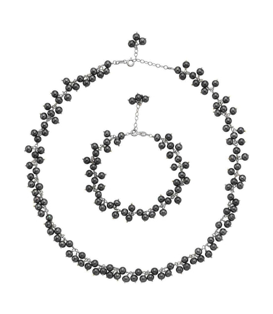 Sallantılı Doğal İnci Kolye Bileklik İkili Set | | Birinci1926