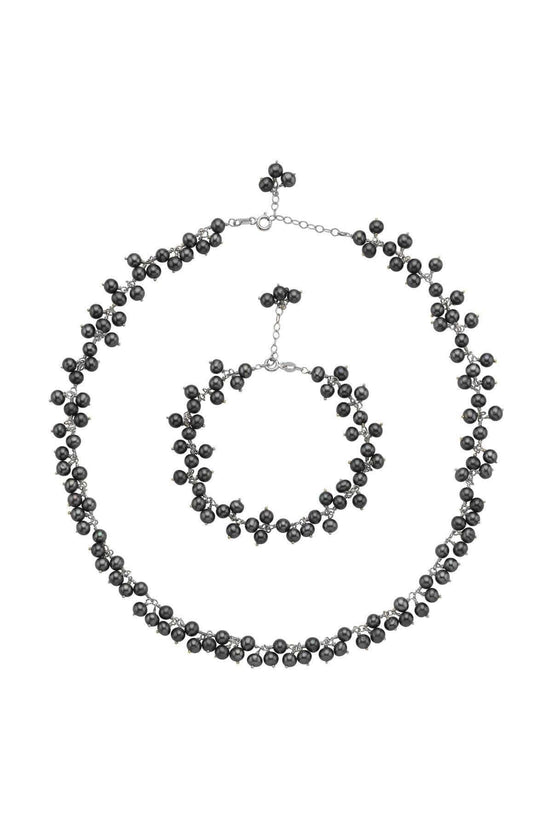 Sallantılı Doğal İnci Kolye Bileklik İkili Set | | Birinci1926