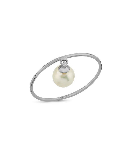 Natural Pearl Dangling Ring