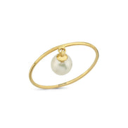 Natural Pearl Dangling Ring