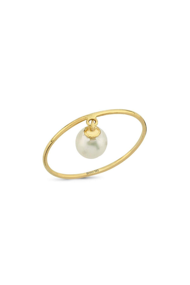Natural Pearl Dangling Ring