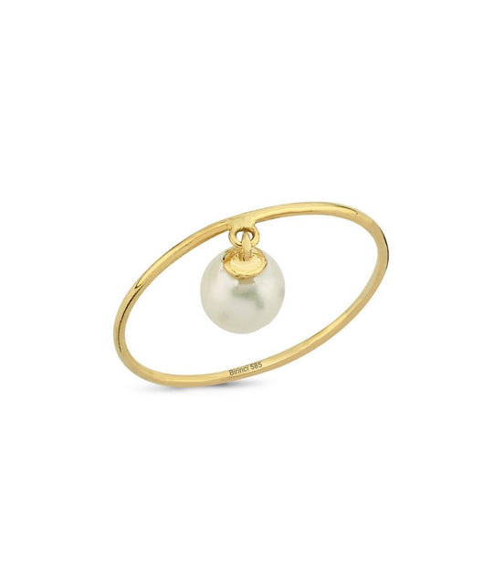 Natural Pearl Dangling Ring