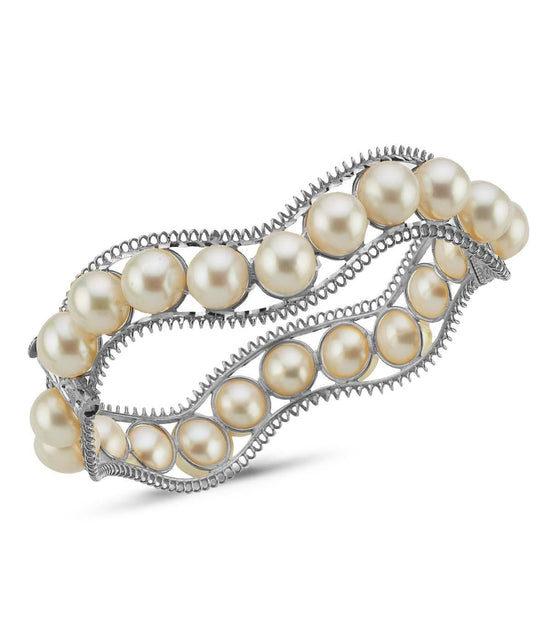 Natural Pearl Cuff Bracelet