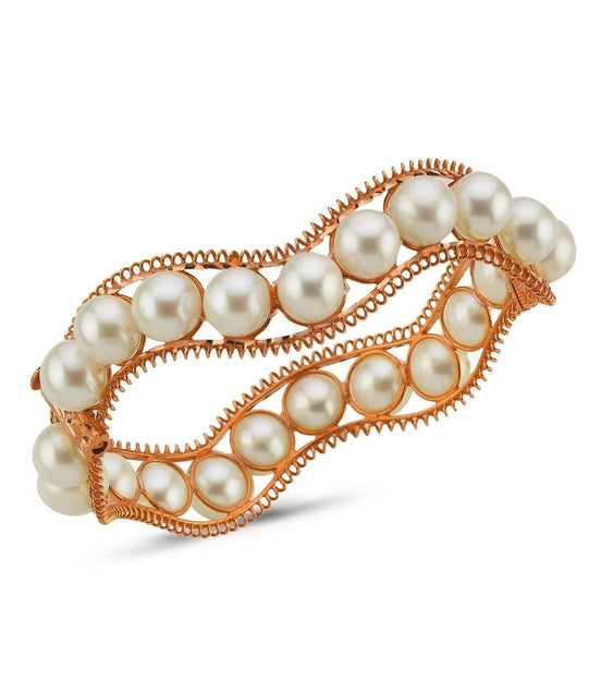 Natural Pearl Cuff Bracelet