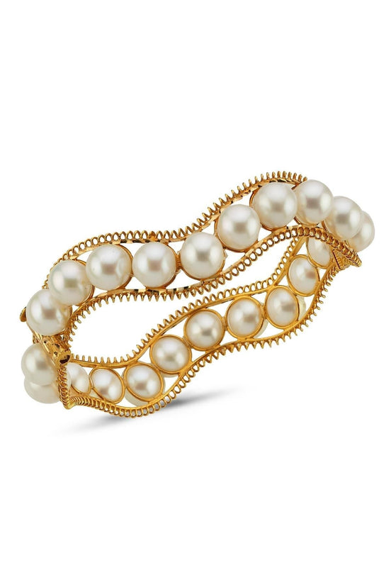 Natural Pearl Cuff Bracelet