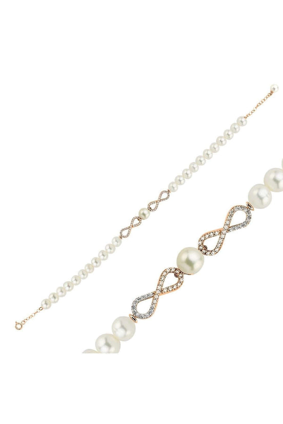 Sonsuzluk Taşlı Doğal İnci Bileklik | | Birinci1926