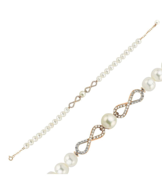 Sonsuzluk Taşlı Doğal İnci Bileklik | | Birinci1926