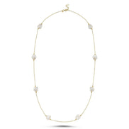 Baroque Natural Pearl Chain Necklace