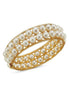 Double Row Natural Pearl Cuff Bracelet