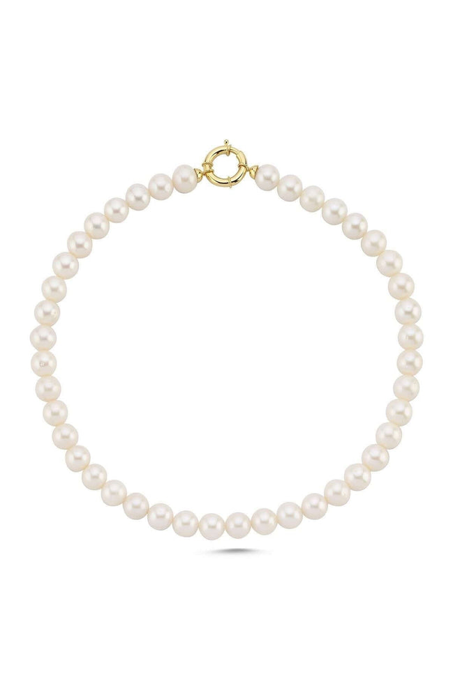 Denizci Kilit Doğal İnci Kolye Bileklik İkili Set | | Birinci1926