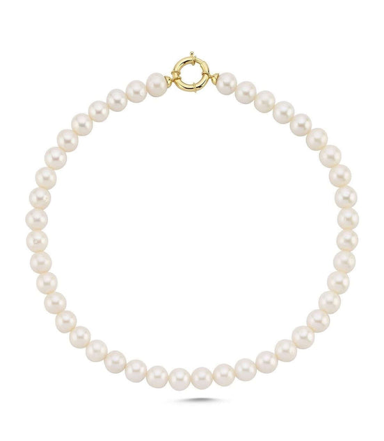 Denizci Kilit Doğal İnci Kolye Bileklik İkili Set | | Birinci1926