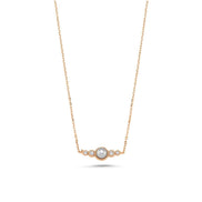 Crispy Natural Pearl 0,11 Karat Diamond Necklace
