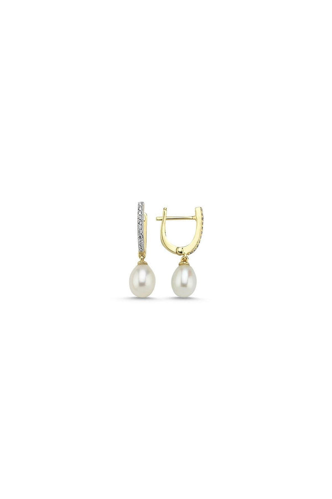 Natural Pearl Dangling Stone Earring