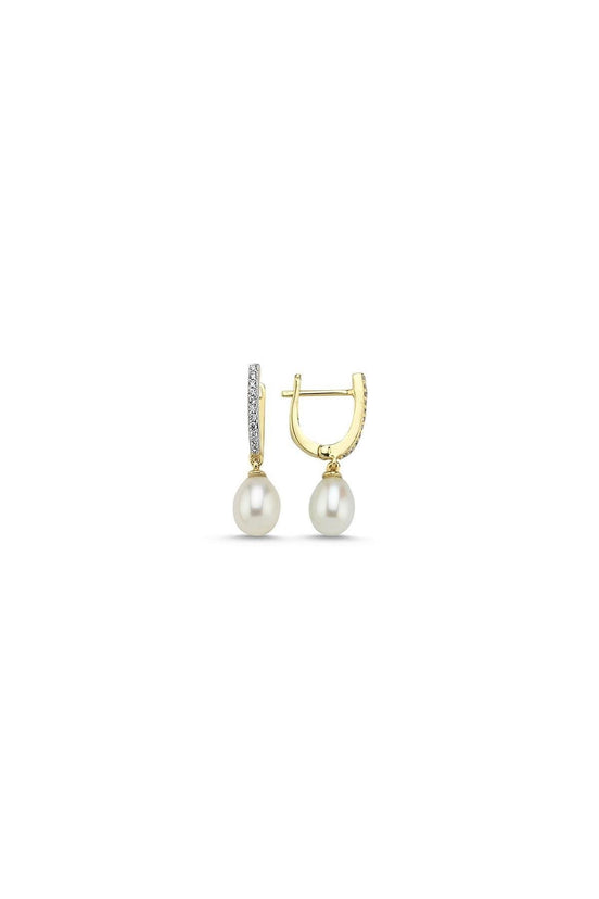 Natural Pearl Dangling Stone Earring