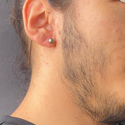 Natural Pearl Men Earring