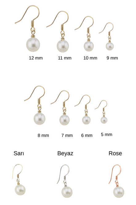 Rhodesian White Natural Pearl Earrings