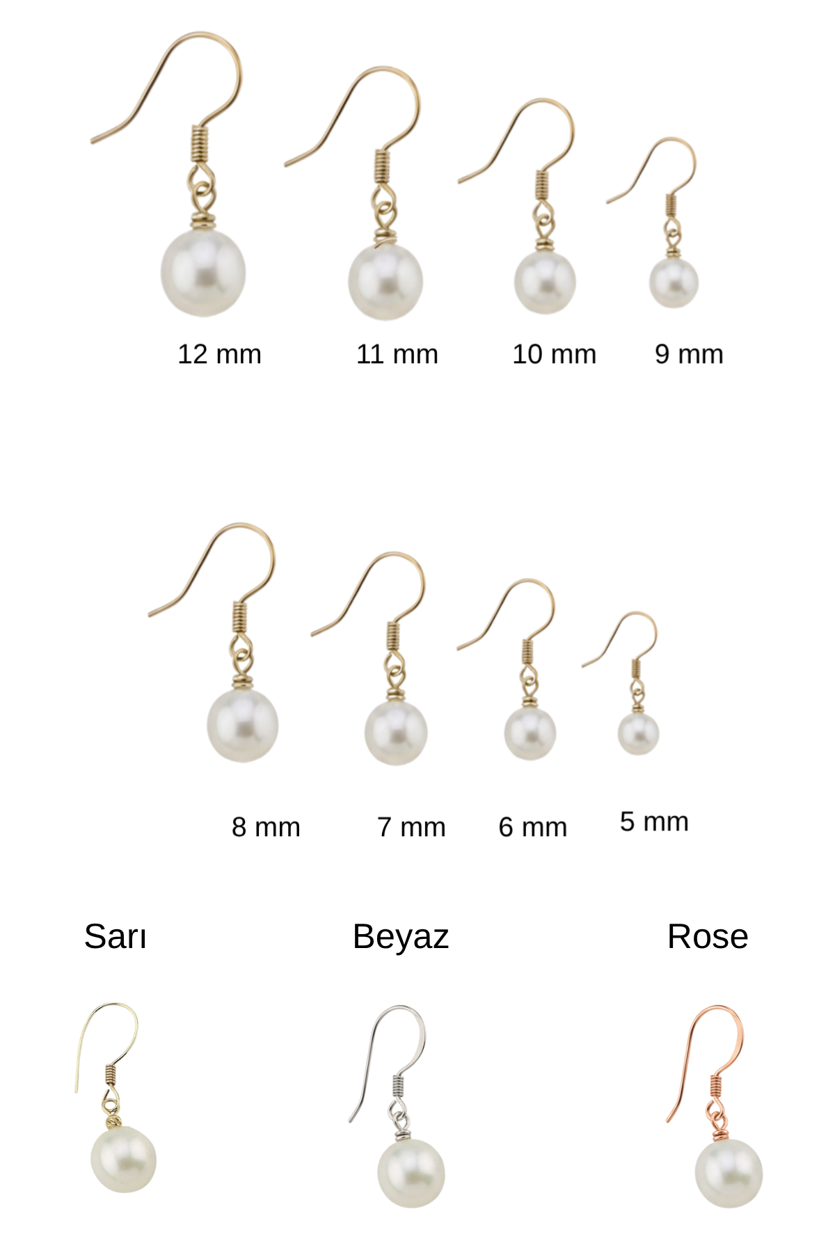 Rhodesian White Natural Pearl Earrings