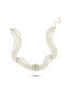 Lale Motif Four Lined Up Natural Pearl Necklace