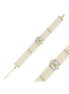 Lale Motif Four Lined Up Natural Pearl Bracelet