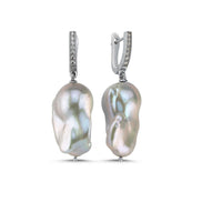 Gri Barok Doğal İnci Küpe | İnci Küpe | Birinci1926