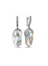 Gray Baroque Natural Pearl Earring