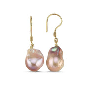 Multicolor Natural Baroque Pearl Earring