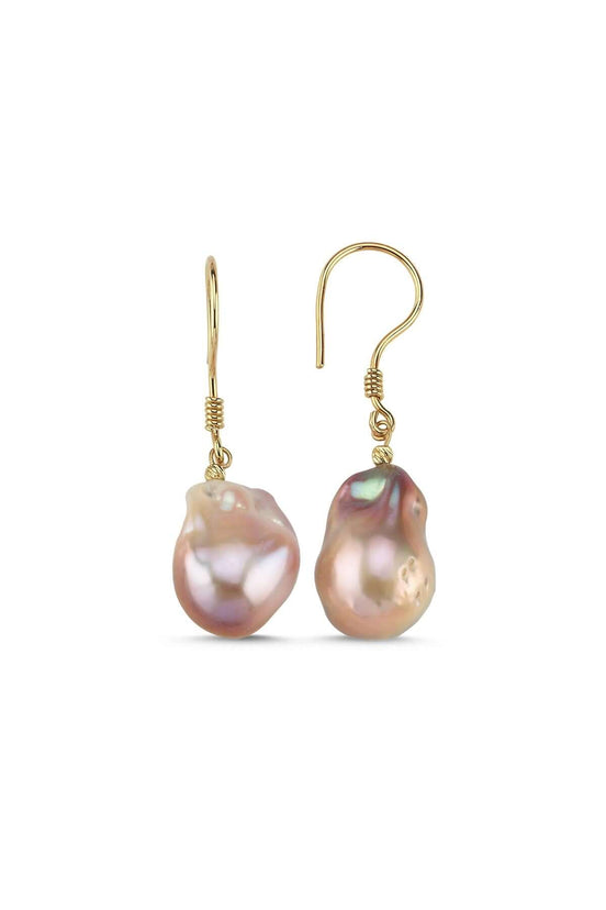 Multicolor Natural Baroque Pearl Earring