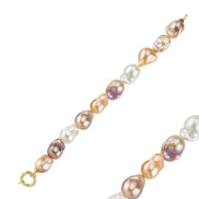 Multicolor Natural Baroque Pearl Bracelet