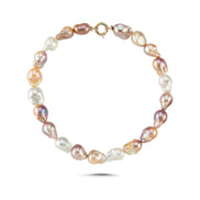 Multicolor Natural Baroque Pearl Necklace