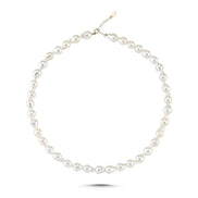 Lined Up Drop Natural Pearl Necklace