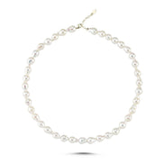 Lined Up Drop Natural Pearl Necklace