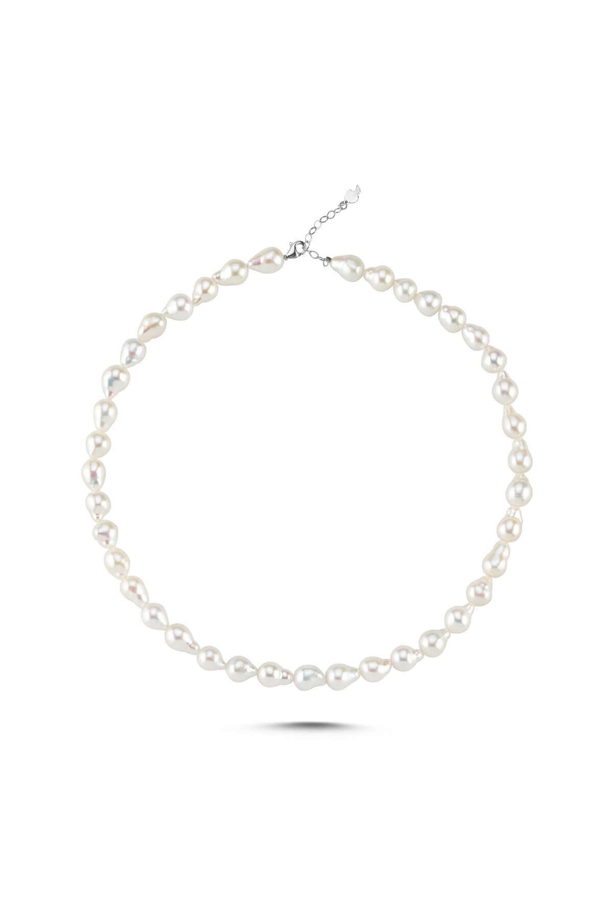 Lined Up Drop Natural Pearl Necklace