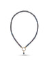 Hoop Clasp Black Natural Pearl Necklace
